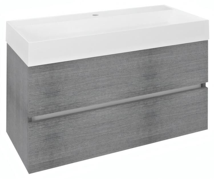 Umyvadlová skříňka 95×50×43,5 cm dub stříbrný – Sapho ODETTA DT100-1111