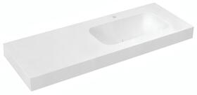 Umyvadlo pravé 130×50 cm bílá – Sapho EMICO EM130-B1R-L | Více - 