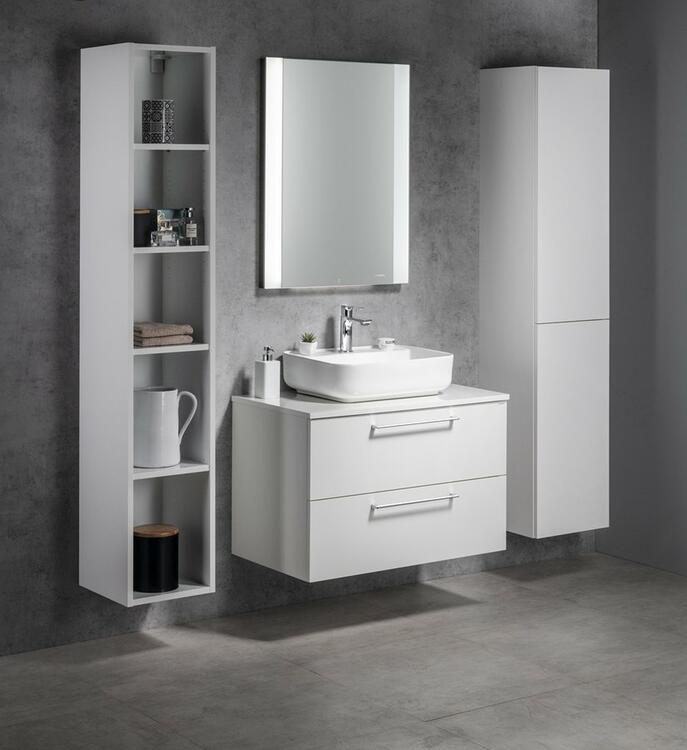 Skříňka s dvířkami 35×172×32 cm L/P bílý lesk – Sapho Espace ESC230-3030