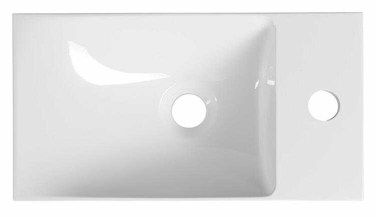 Umyvadlo 40 cm L/P bílé – Sapho Agos AS400