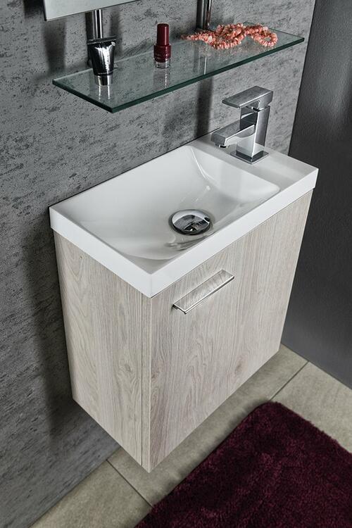 Umyvadlo 40 cm L/P bílé – Sapho Agos AS400