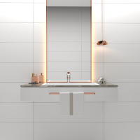 Obklad do koupelny nebo kuchyně jednobarevný White Matt 30x60 cm 1. jakost | Více - 
