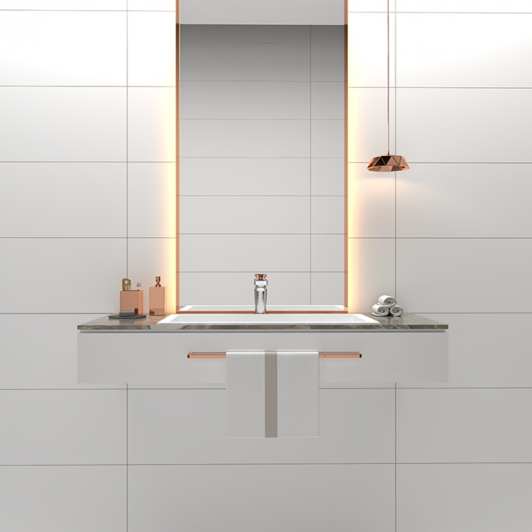 Obklad do koupelny nebo kuchyně jednobarevný White Matt 30x60 cm 1. jakost