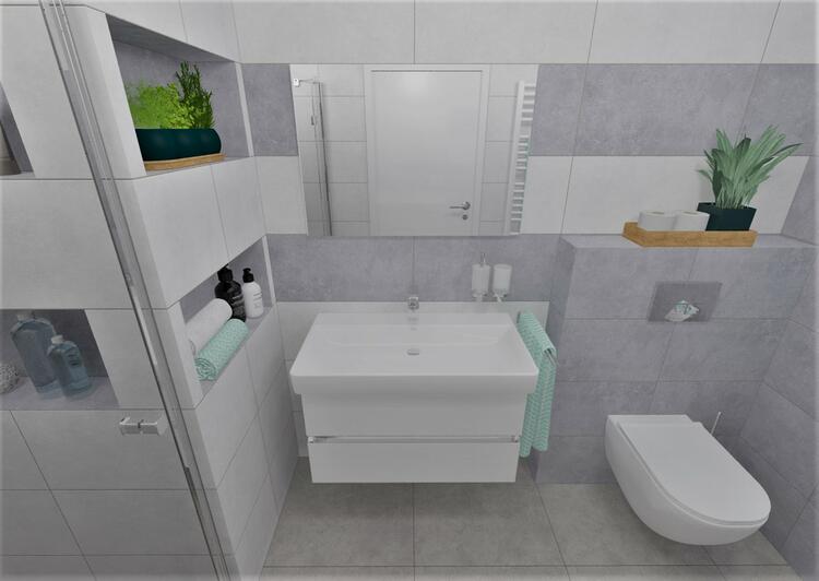 Obklad do koupelny nebo kuchyně v imitaci betonu Inca Grey 30x60 cm nerektifikovaný 1. jakost