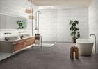 Obklad do koupelny nebo kuchyně v imitaci betonu Terra White 30x90 cm 1. jakost