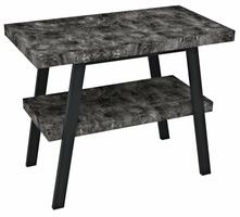 TWIGA umyvadlový stolek 80x72x50 cm, černá mat/štípaný kámen | Více - 
