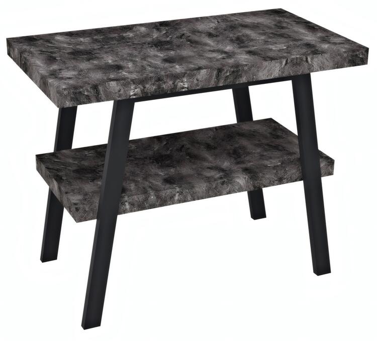 Umyvadlový stolek 100×72×50 cm černá mat štípavý kámen – Sapho TWIGA VC442-100-9