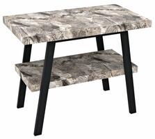TWIGA umyvadlový stolek 80x72x50 cm, černá mat/šedý kámen | Více - 