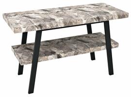TWIGA umyvadlový stolek 110x72x50 cm, černá mat/šedý kámen | Více - 