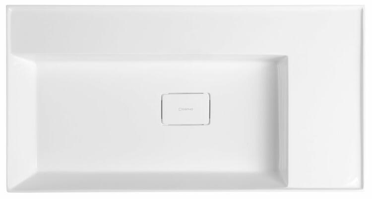 Umyvadlo bez otvoru 83×44 cm bílá – Sapho GODIVA GU083L-0