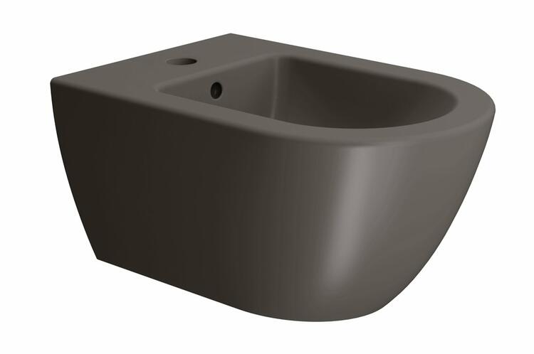 PURA bidet závěsný, 36x55cm, bistro mat