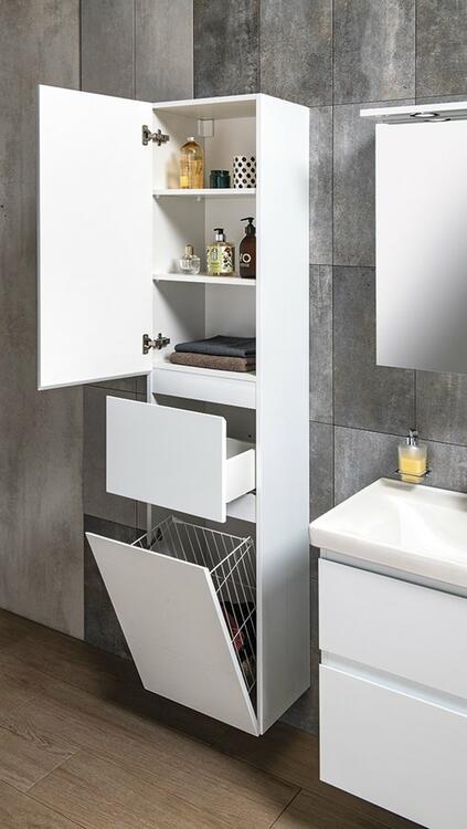 Vysoká skříňka Bílá L - AQUALINE ALTAIR AI185L