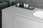 TREOS dvojumyvadlo 151,6x51,3 cm, rockstone, bílá mat