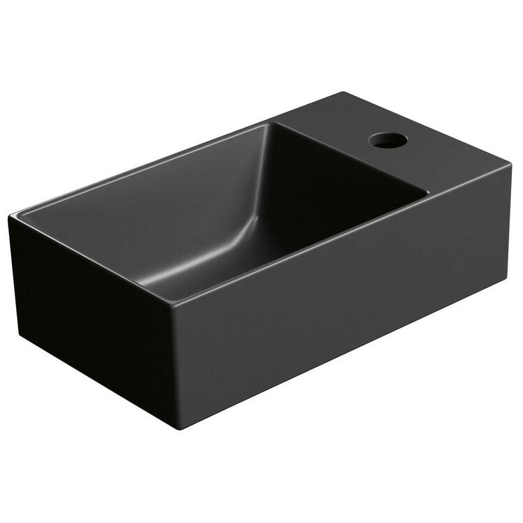 Keramické umyvadlo 40x232 cm černá - GSI Kube X Color 9484126