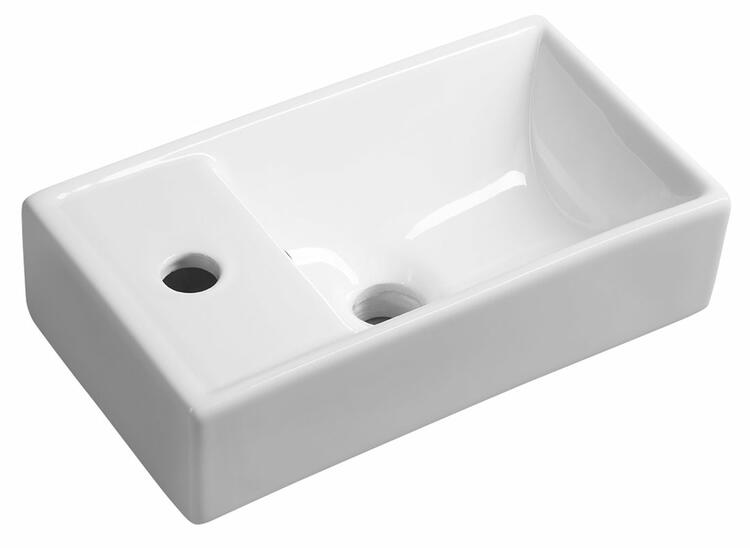 Umývátko 40 cm L bílá – Sapho Minos 4759