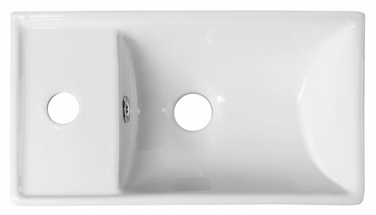 Umývátko 40 cm L bílá – Sapho Minos 4759