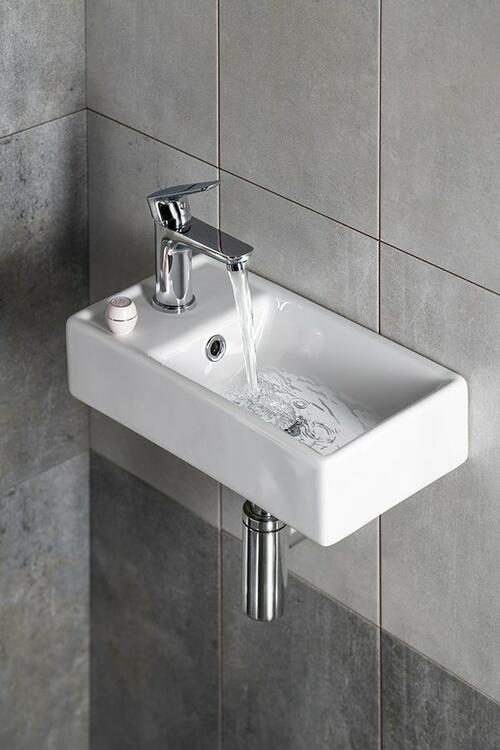 Umývátko 40 cm L bílá – Sapho Minos 4759