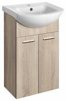 Umyvadlová skříňka 41,5×74×25,3 cm dub platin – Aqualine ZOJA 51144 | Více -