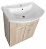 Umyvadlová skříňka 61,5×74×32 cm dub platin – Aqualine Zoja 51165