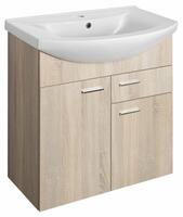 Umyvadlová skříňka 71,5×74×34 cm dub platin – Aqualine ZOJA 51175 | Více -