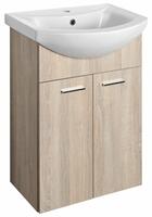 Umyvadlová skříňka 50,5×74×30 cm dub platin – Aqualine ZOJA 51057 | Více -