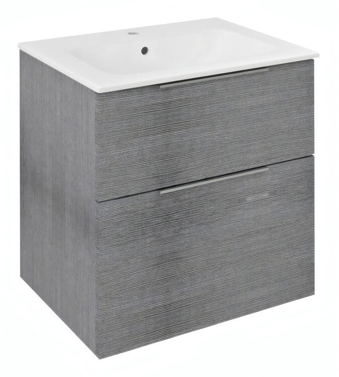 Umyvadlová skříňka 59,2×64×46 cm dub stříbrný – Sapho CIRASA CR601-1111