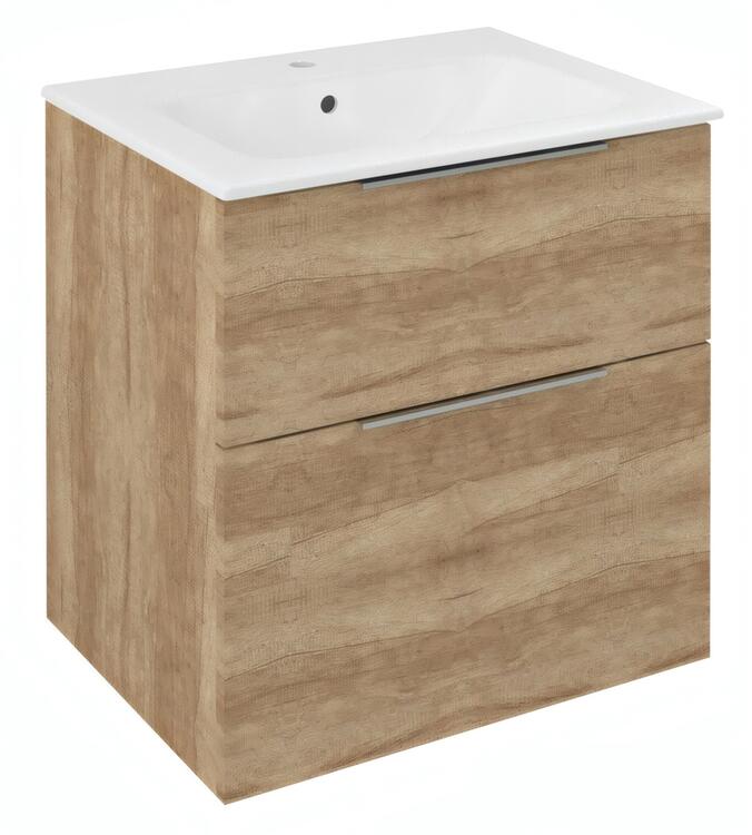 Umyvadlová skříňka 59,2×64×46 cm dub Alabama – Sapho CIRASA CR601-2222