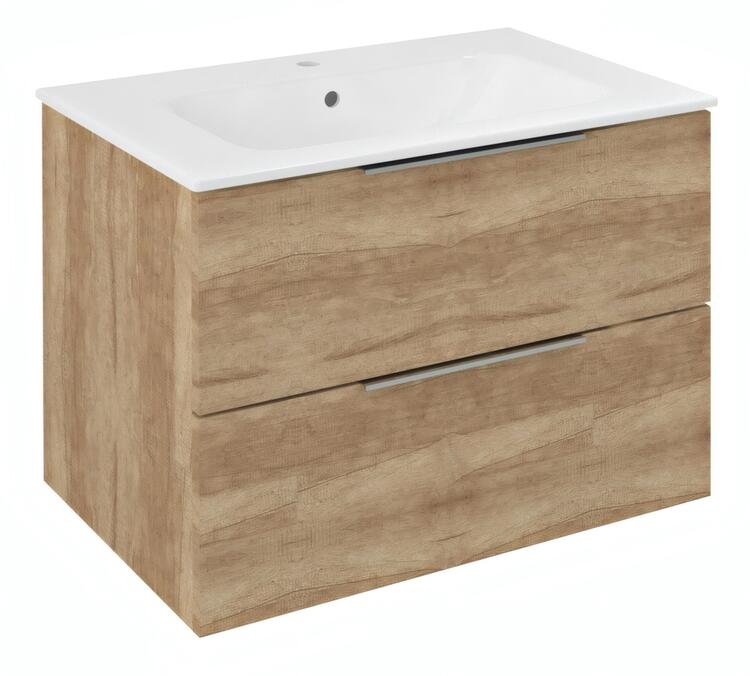 Umyvadlová skříňka 69,8×52×46 cm dub Alabama – Sapho CIRASA CR701-2222