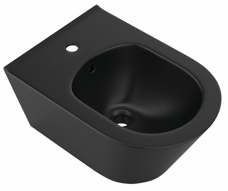 AVVA bidet závěsný 35,5x53 cm, černá mat