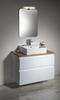 ALTAIR sestava koupelnového nábytku, š. 87,1 cm, bílá/dub emporio