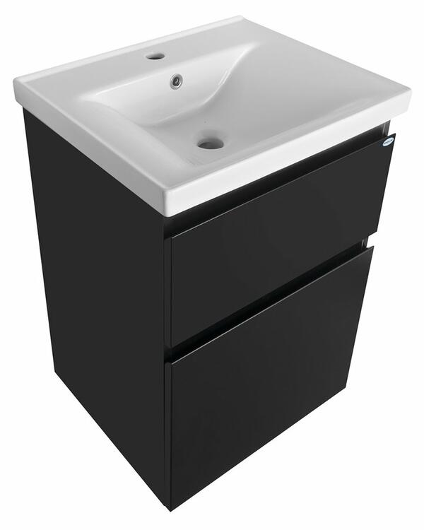 Koupelnová umyvadlová skříňka černá - Aqualine AKIRA AI655