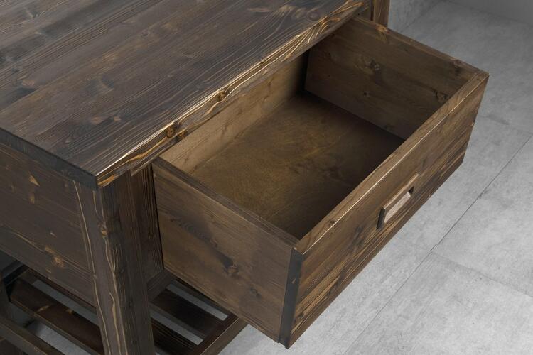 Umyvadlová skříňka 80×73×50 cm mořený smrk – Sapho BRAND BA083S