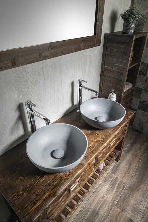 Umyvadlová skříňka 130×73×50 cm mořený smrk - Sapho BRAND BA131S