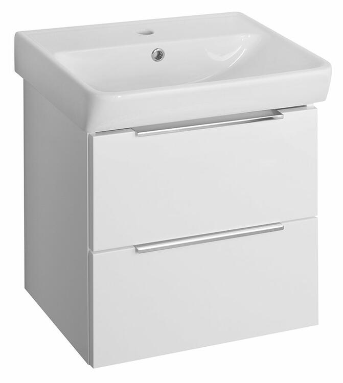 Skříňka s keramickým umyvadlem bílá - Bruckner NEON 501.114.0