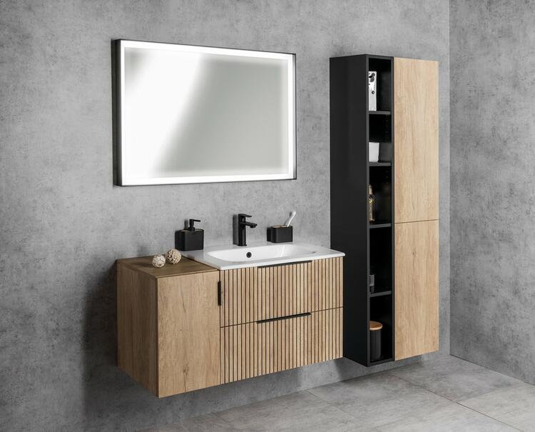 Skříňka s dvířkami 35×172×32 cm L/P dub alabama – Sapho Espace ESC230-2222