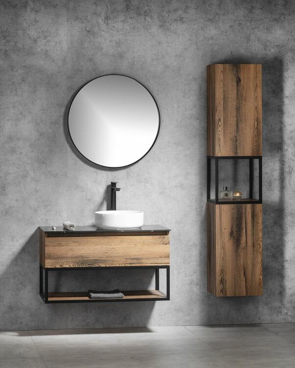 Skříňka s dvířkami 35×171×32 cm L/P dub Collingwood – Sapho Skara CG010-1919