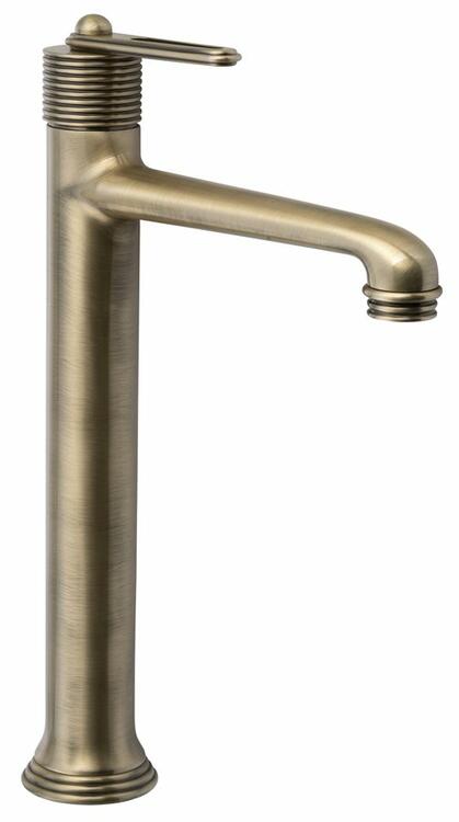 BEBÉ stojánková umyvadlová baterie vysoká, prodloužená hubice, bronz