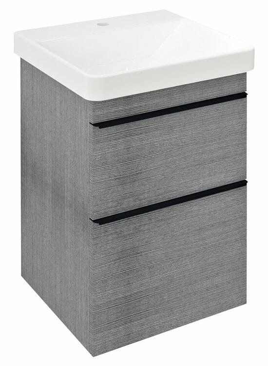 Umyvadlová skříňka 46,4×70×44,2 cm dub stříbrný – Sapho Sitia SI050-1111
