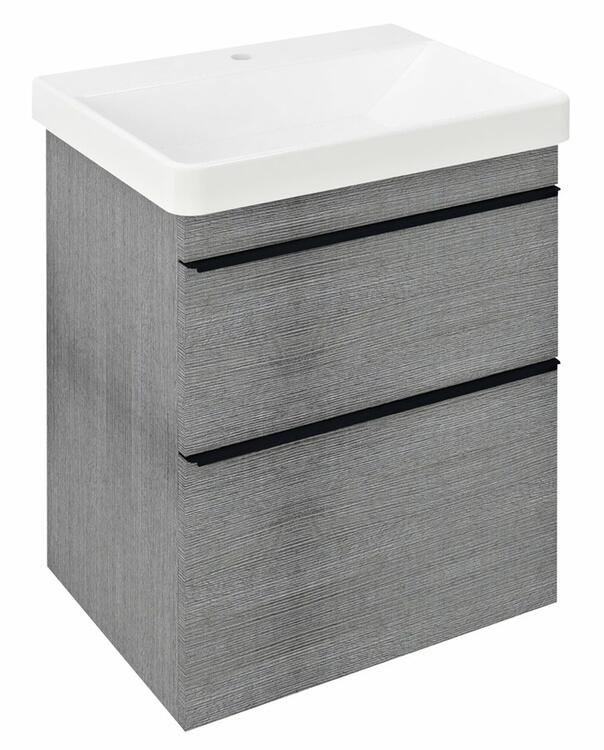 Umyvadlová skříňka 56,4×70×44,2 cm dub stříbrný – Sapho Sitia SI060-1111