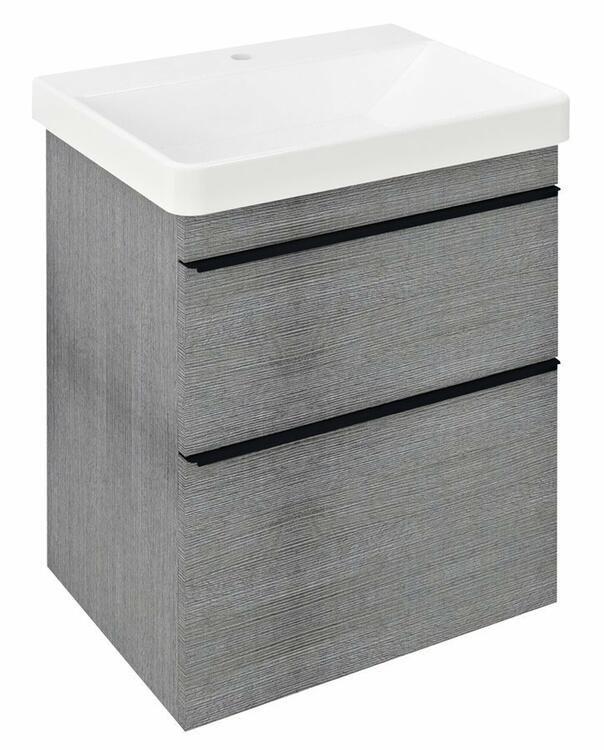 Umyvadlová skříňka 56,4×70×44,2 cm dub stříbrný – Sapho Sitia SI060-1111