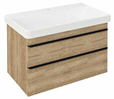 Umyvadlová skříňka 75,6×50×44,2 cm dub alabama – Sapho Sitia SI080-2222 | Více -