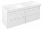 Dvojumyvadlová skříňka 116×50×44,2 cm bílá mat – Sapho Sitia SI120-3131