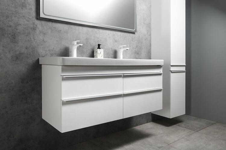 Dvojumyvadlová skříňka 116×50×44,2 cm bílá mat – Sapho Sitia SI120-3131
