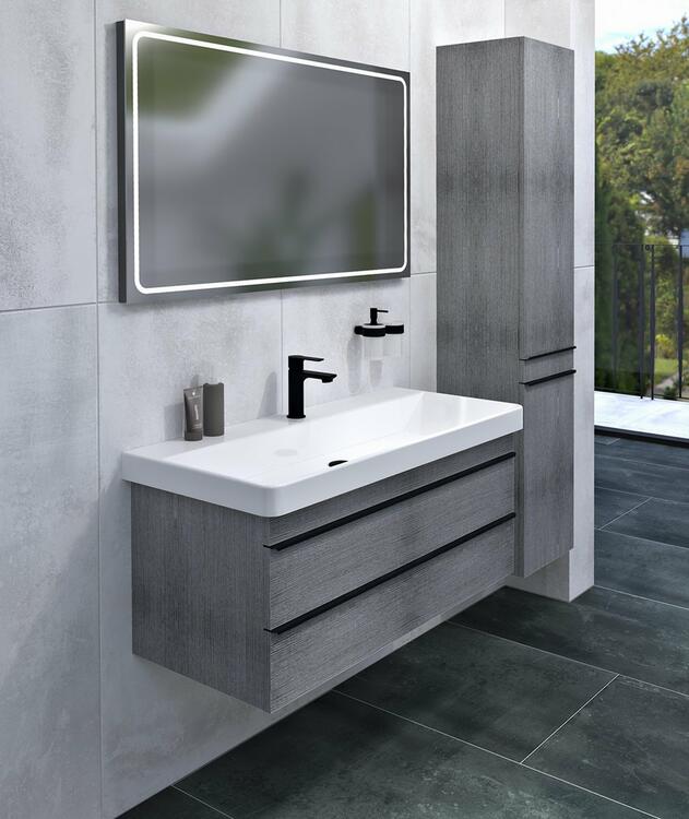 Vysoká skříňka s dvířkami 35×172×32 cm L/P dub stříbrný – Sapho Sitia SI230-1111