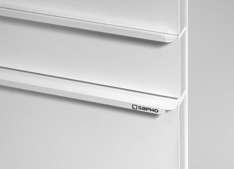 Vysoká skříňka s dvířkami 46,7×172×32 cm L/P dub stříbrný – Sapho Sitia SI450-1111