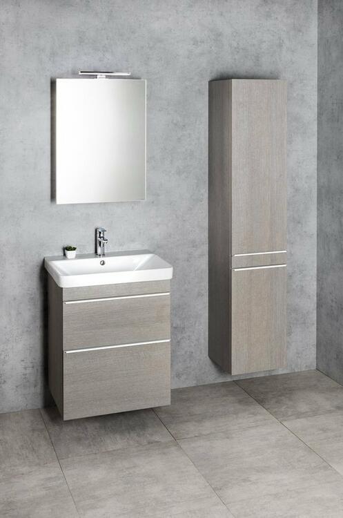 Vysoká skříňka s dvířkami 46,7×172×32 cm L/P dub stříbrný – Sapho Sitia SI450-1111