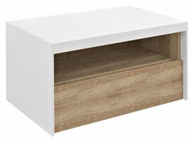 Umyvadlová skříňka 80×44×50 cm bílá mat/dub Alabama – Sapho VIERA VA080-2222 | Více -