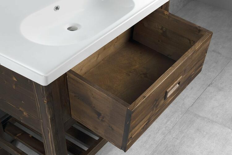 Umyvadlová skříňka 76×83×43 cm mořený smrk – Sapho BRAND BA088S