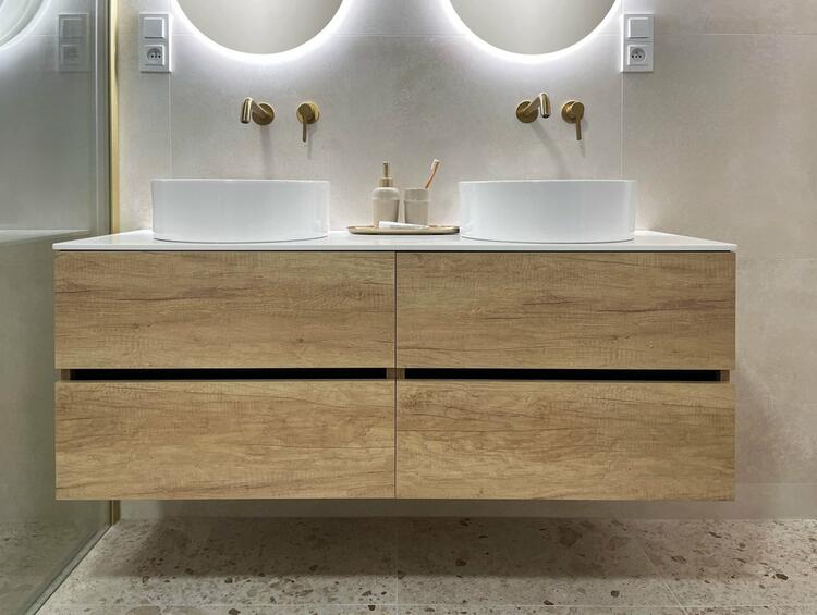 Umyvadlová skříňka 67×50×43,5 cm dub alabama – Sapho ODETTA DT070-2222