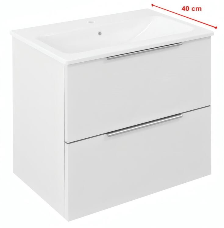 Umyvadlová skříňka 58×54×39 cm bílá lesk – Sapho CIRASA CR592-3030